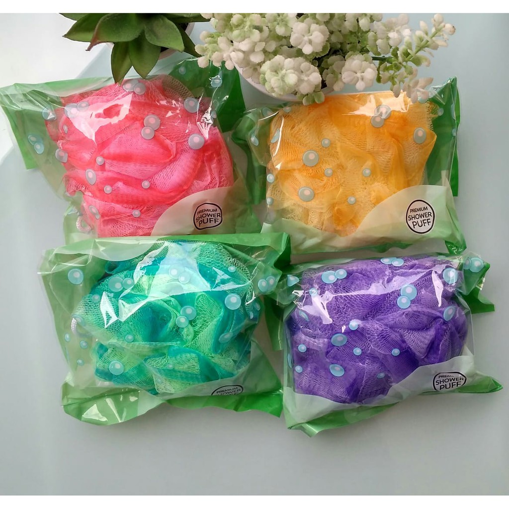 Dahlia Minie Puff Premium Shower MP-40 (Spons Mandi)