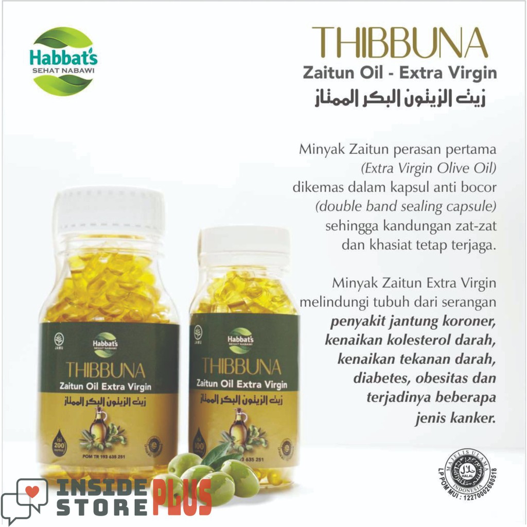 

Thibbuna Zaitun Oil ISI 100 kapsul