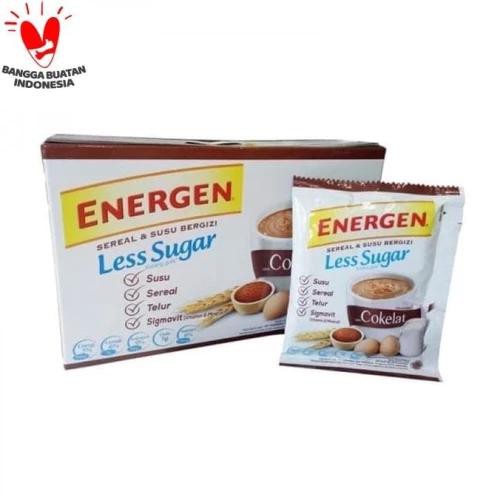Energen Less Sugar Rasa Cokelat sachet 20 gr