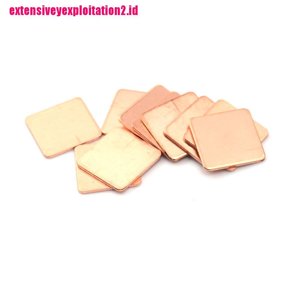 &lt; E2id &amp; &gt; 10PCS Pad Thermal Bahan Tembaga