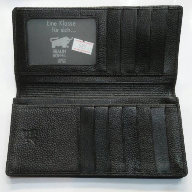 Dompet lipat panjang braunbuffel kulit asli 587