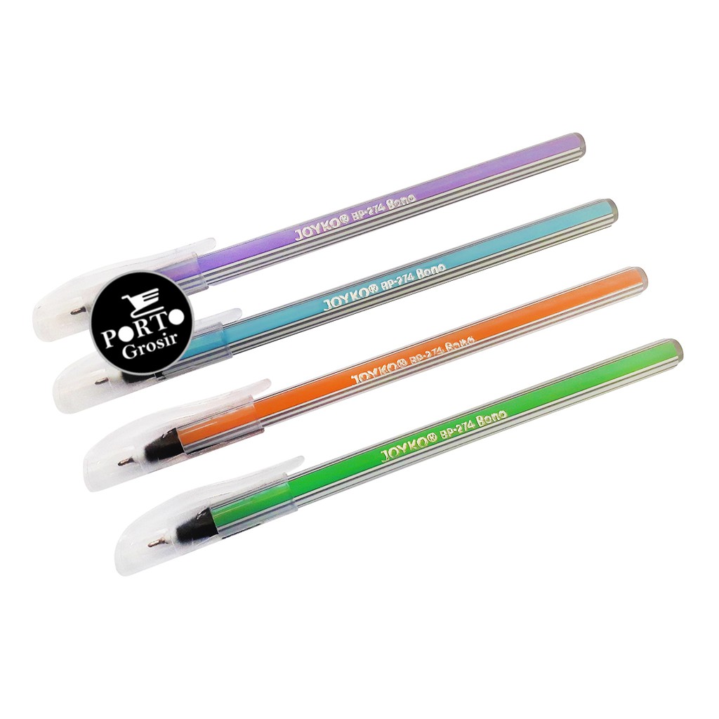 

Joyko Ballpoint BP-274 Bono 0.7mm Ball Pen Pulpen Pena Bolpen 0.7 mm Per Pak 12 Pcs Murah Ori