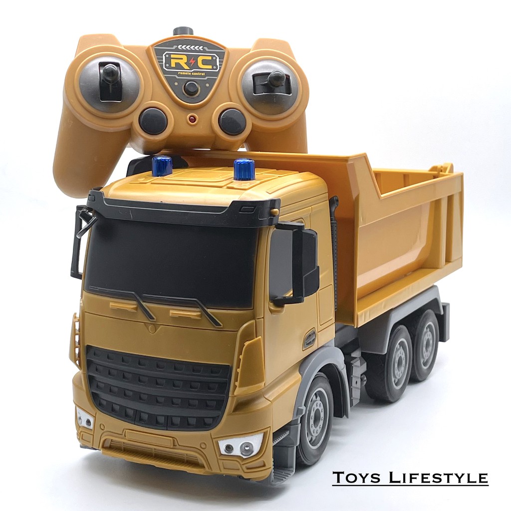 Mainan Anak Mobil Truk Remote Control Pengangkut Barang / Dump Truck / Truck Semen 1:24