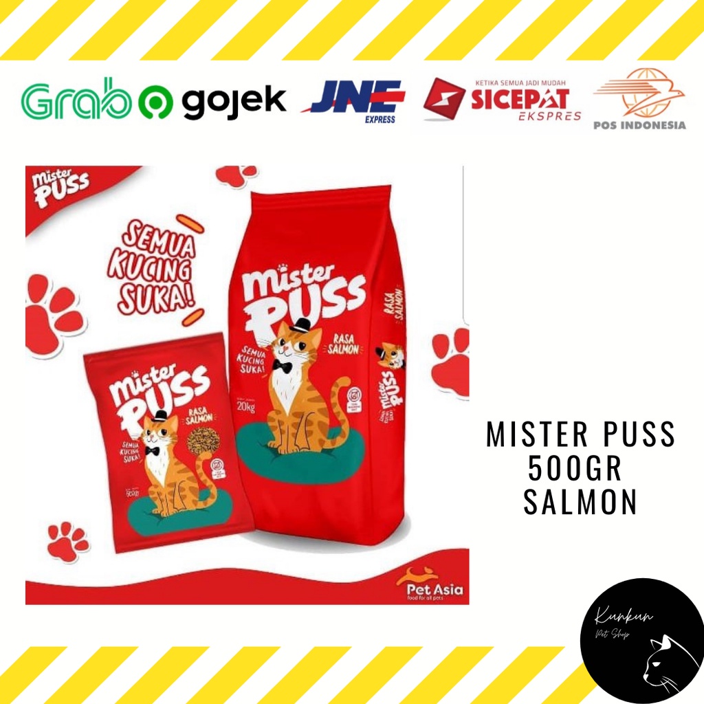 MISTER PUSS 500GR - SALMON (DRY CAT FOOD)