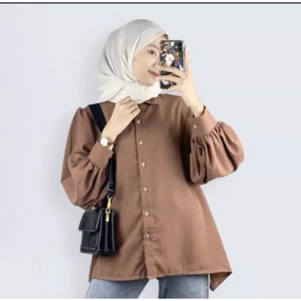 BAJU ATASAN/ATASAN KEMEJA NAGITA // ATASAN WANITA // ATASAN MUSLIMAH // KEMEJA TERMUAH // KEMEJA KEKINIAN