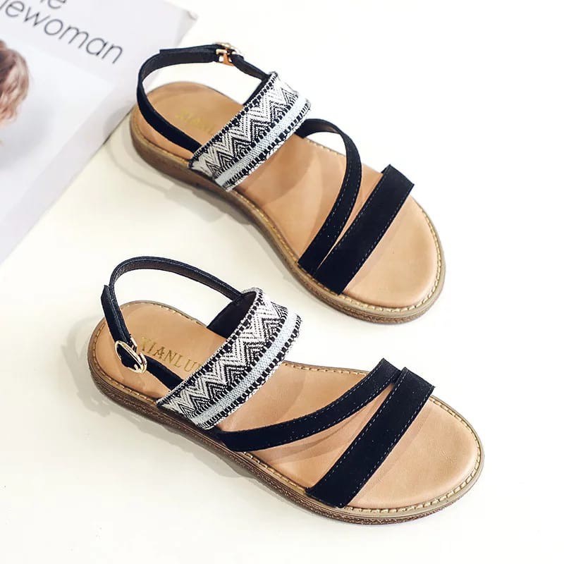 WEDGES SANDAL WANITA KOREA / SANDAL WANITA BATIK 7678