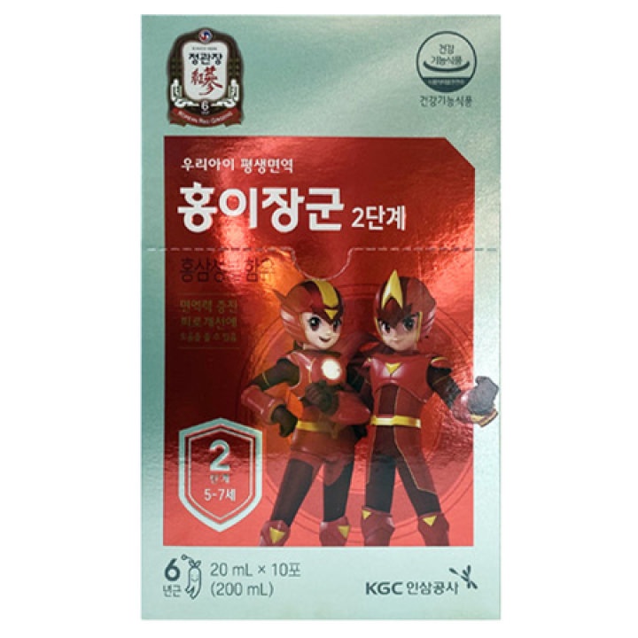KGC CHEONGKWANJANG Hongi Janggun Korean Red Ginseng Kids (10 Sachet)