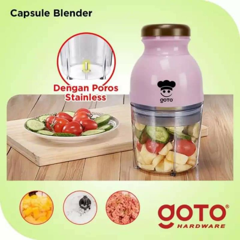 Blender Capsule Blender Cutter Quatre Kapsul Penggiling Daging merek GOTO