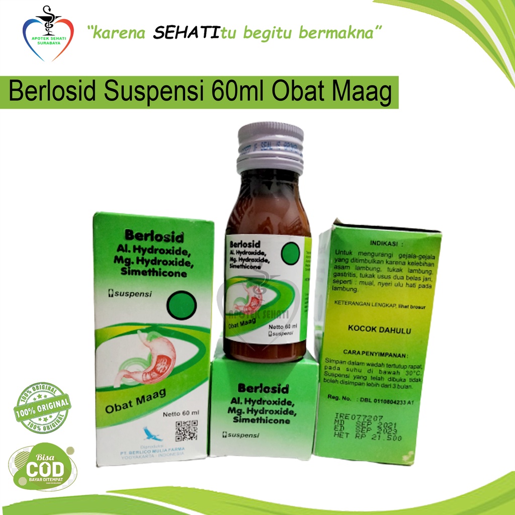 Berlosid syr 60ml obat lambung maag