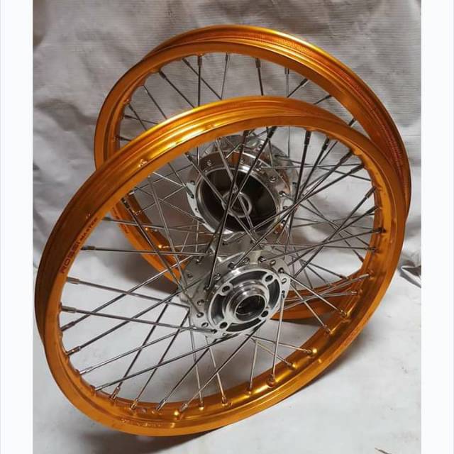 Pelek jari jari full set baru untuk motor karisma absolute revo supra tinggal pasang ban aja