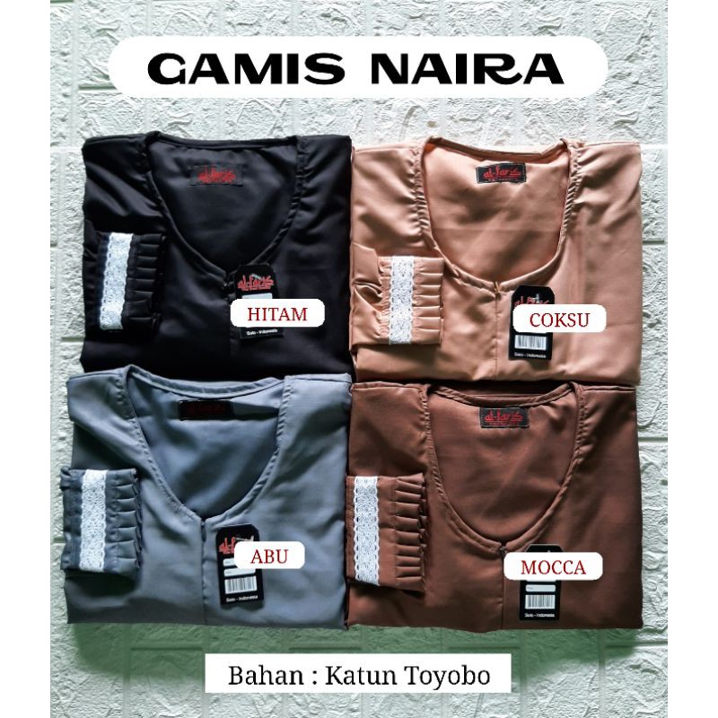 Gamis Toyobo List Renda Import Quality, Gamis Naira by Al Faris