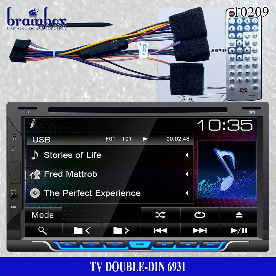 Double Din TV Mobil DVD Player 6931 Headunit Tape Mobil PLUG&PLAY TOYOTA