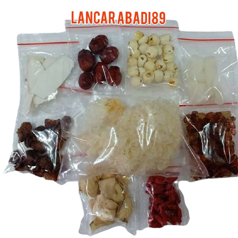 

Peach gum dessert tao jiao ( paket komplit)