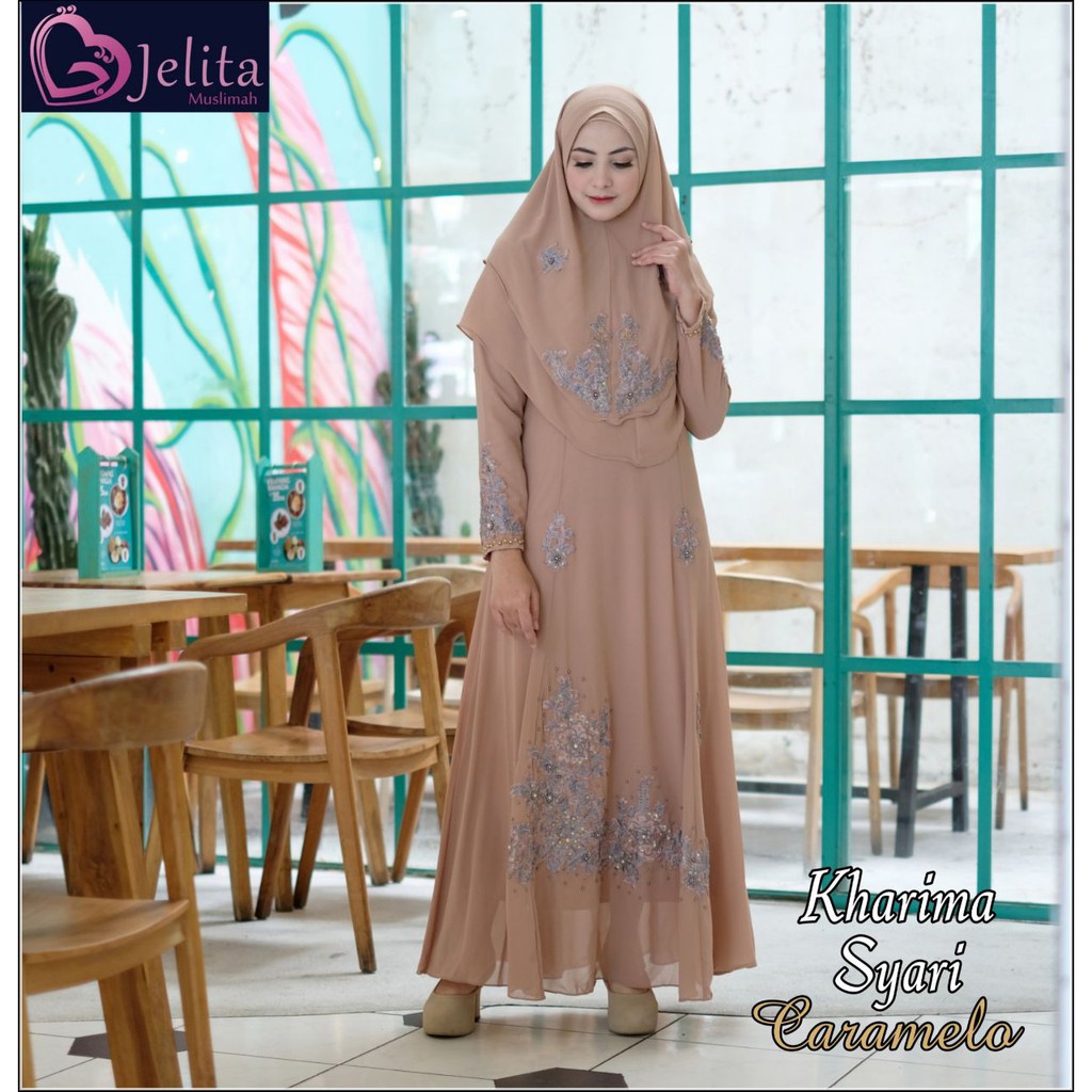 Gamis Kharima Syar'i by jelita muslimah ( jelgant )