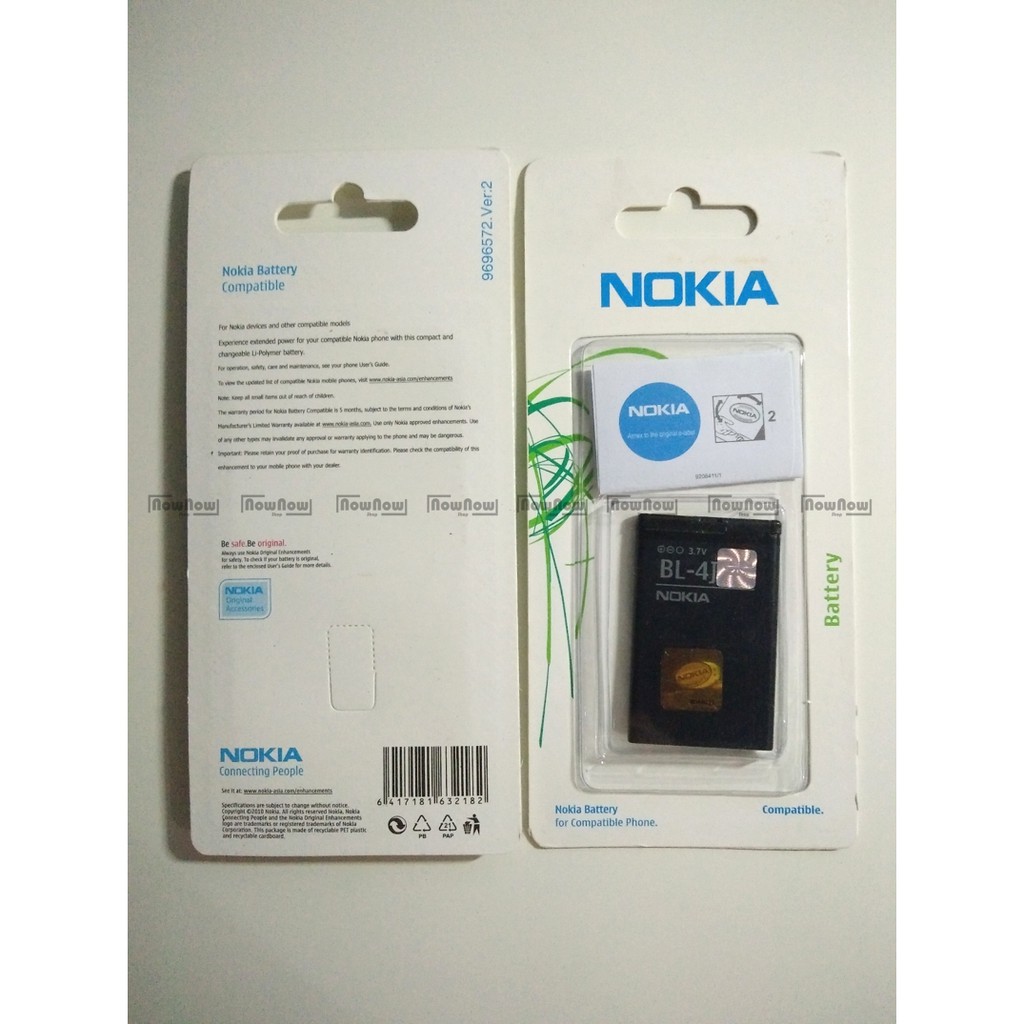 Baterai Nokia 600 C6 Lumia 620 BL-4J BL4J Original ORI OEM Batre Battery Batu Batrai