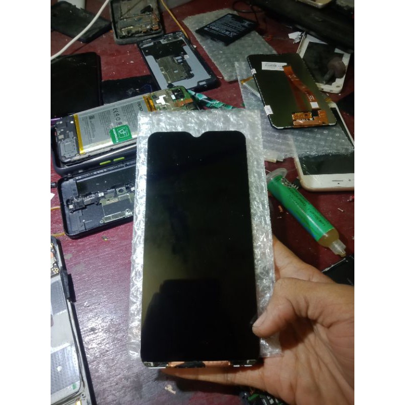 lcd Vivo y19 original copotan tingal pasang kaca lcd normal 100%