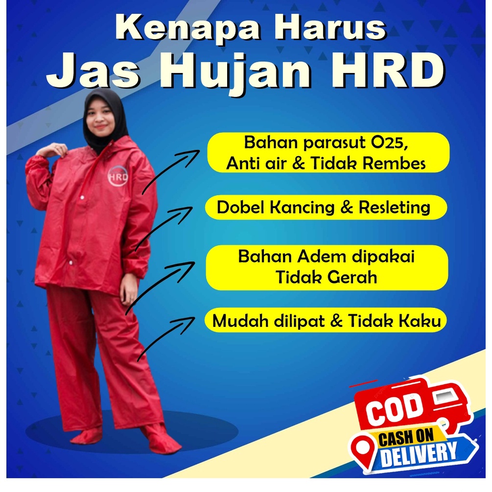 JAS HUJAN PRIA WANITA BAHAN TEBAL KUALITAS TERBAIK ANTI REMBES DAN BOCOR