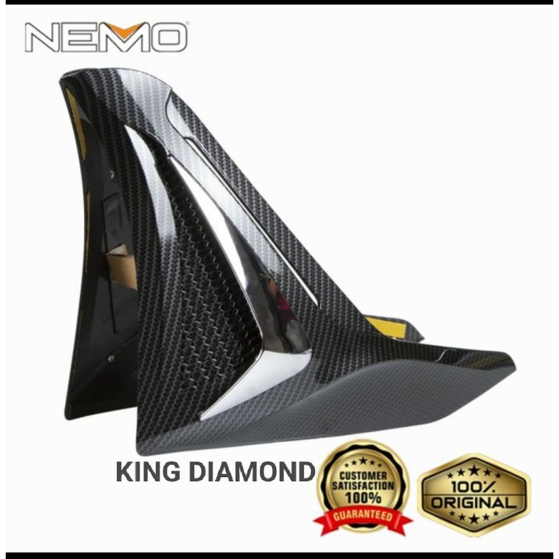 Tutup cover body depan bagian bawah Nmax New 2020 Nemo carbon