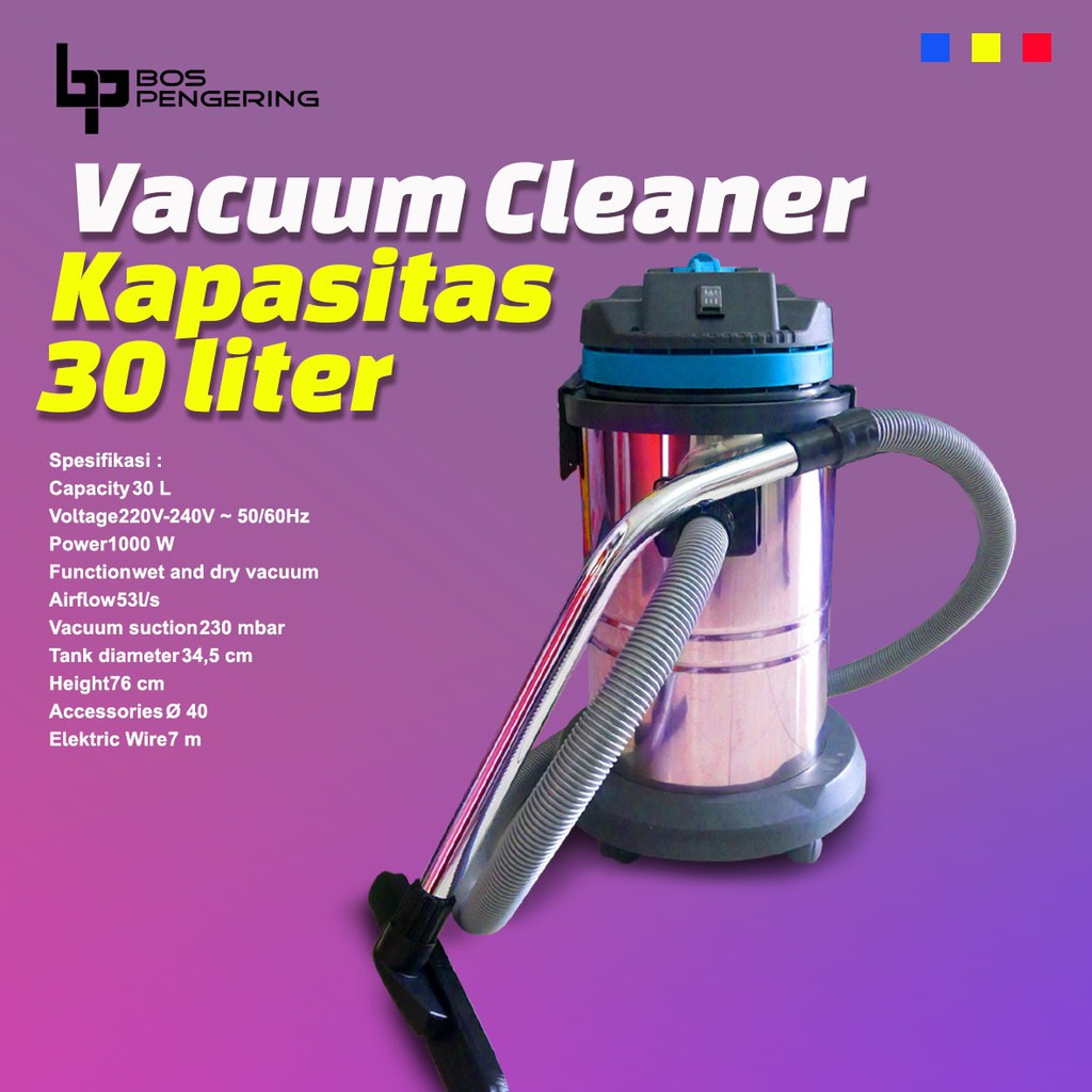 Vacuum Cleaner 30 Liter 1 Motor Kualitas Terbaik Termurah