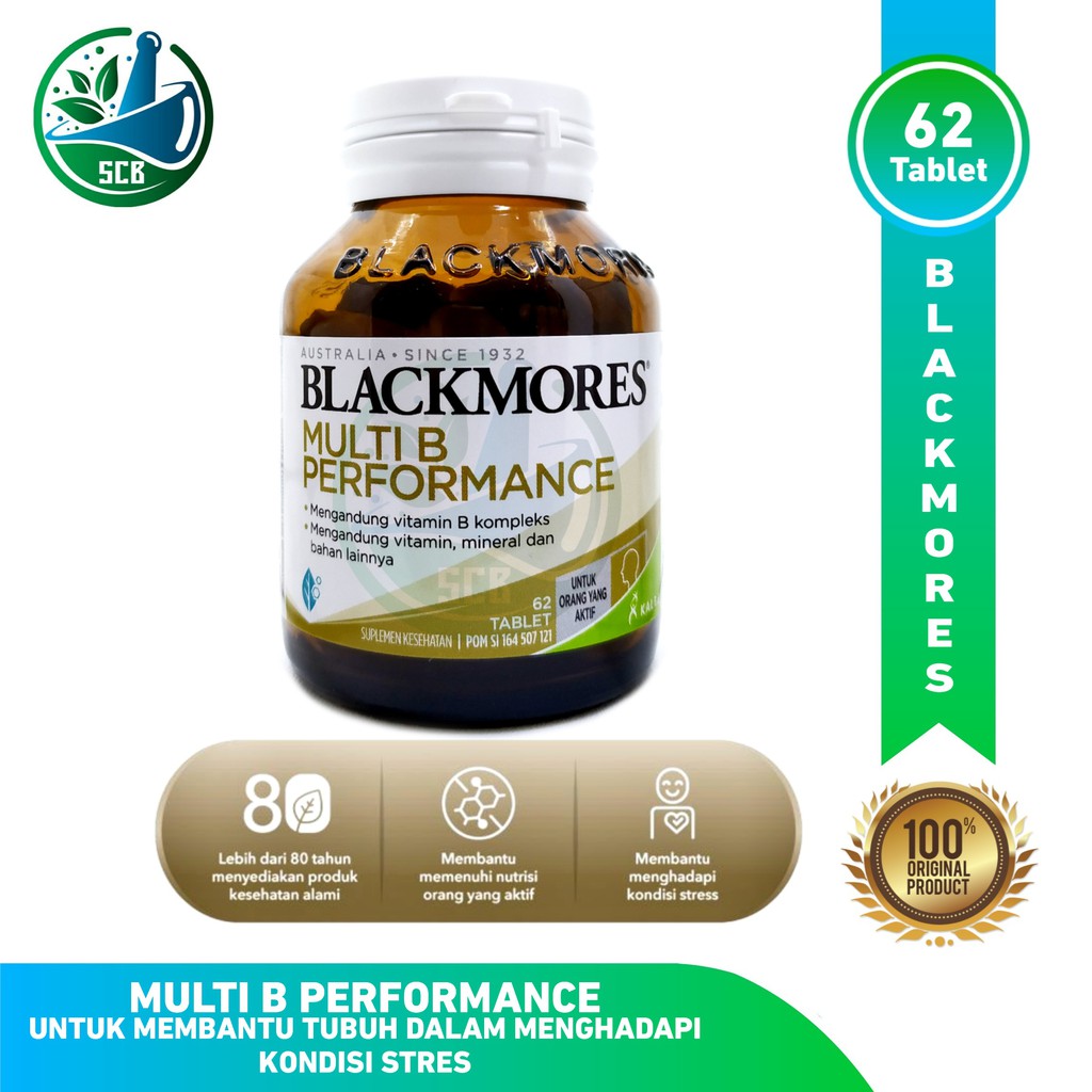 Blackmores Executive B Isi 62- Vitamin Untuk Meringankan Stres & Insomia