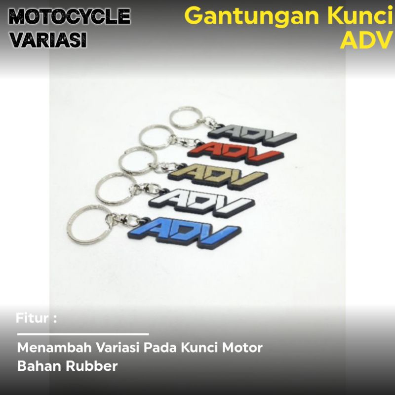 Gantungan Kunci Motor Karet Rubber Motor ADV 150 ADV 160