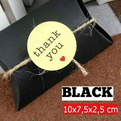 

✦ 36 PCS PILLOW BOX HITAM TIPE H KOTAK AKSESORIS KARDUS/KOTAK SOUVENIR KADO HADIAH PERNIKAHAN GIFTBO