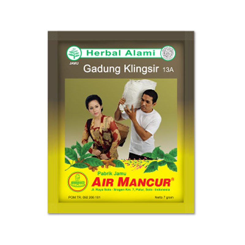 Air Mancur Serbuk Gadung Klingsir (10 sachet @7gr),--