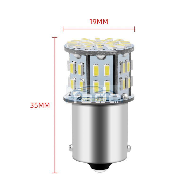 LAMPU MUNDUR MOBIL LED SEIN SEN RETING 1156 1 KAKI BAYONET 3014/50 MATA SMD