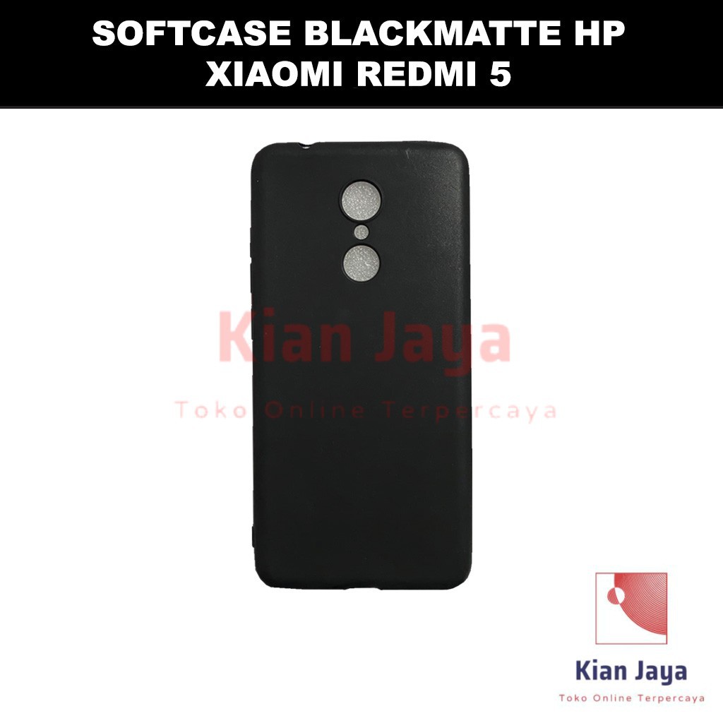 Softcase Blackmatte Handphone Xiaomi Redmi 5 Antishock, Casehp, Siliconcase, Slim Design