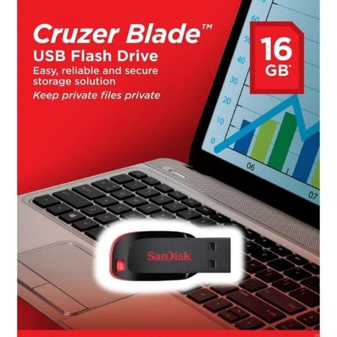 BISA COD FLASHDISK SANDISK 16GB CRUZER ORIGINAL - BONUS GAME PC