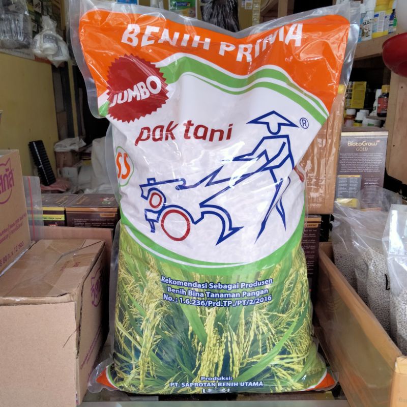 Benih Padi Ciherang Jumbo PRIMA SS Cap Pak Tani 5Kg