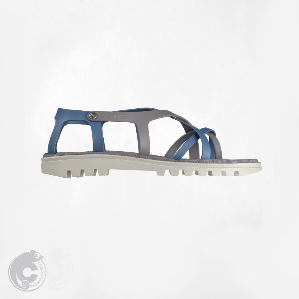 CAMOU - Liviana Mist - Sandal Tali Wanita Kasual Warna Biru Abu