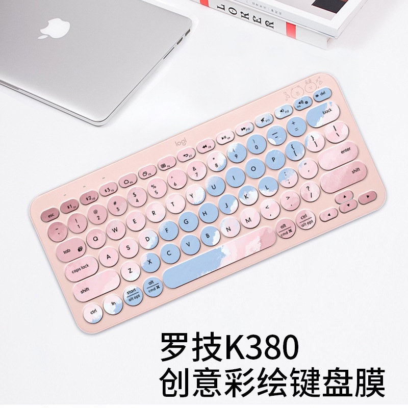 Cover Pelindung Keyboard Wireless Bluetooth K480 Anti Debu Motif Kartun Bunga Untuk Logitech K380