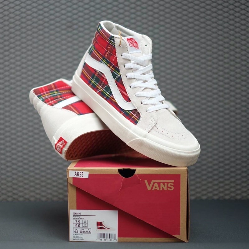 Vans SK8 Hi 38 DX Aneheim Factory Pendleton Beach Red
