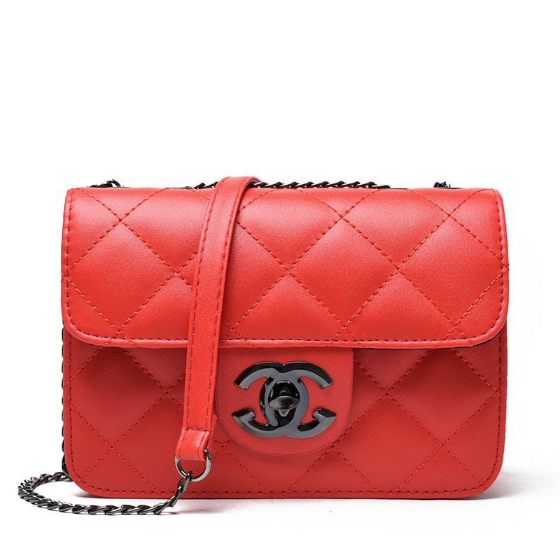 Tas Selempang Wanita Fashionable Bordir Benang Kotak