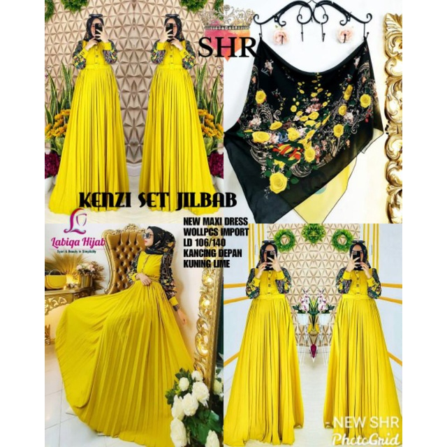 Kenzi set +jilbab ori SHR