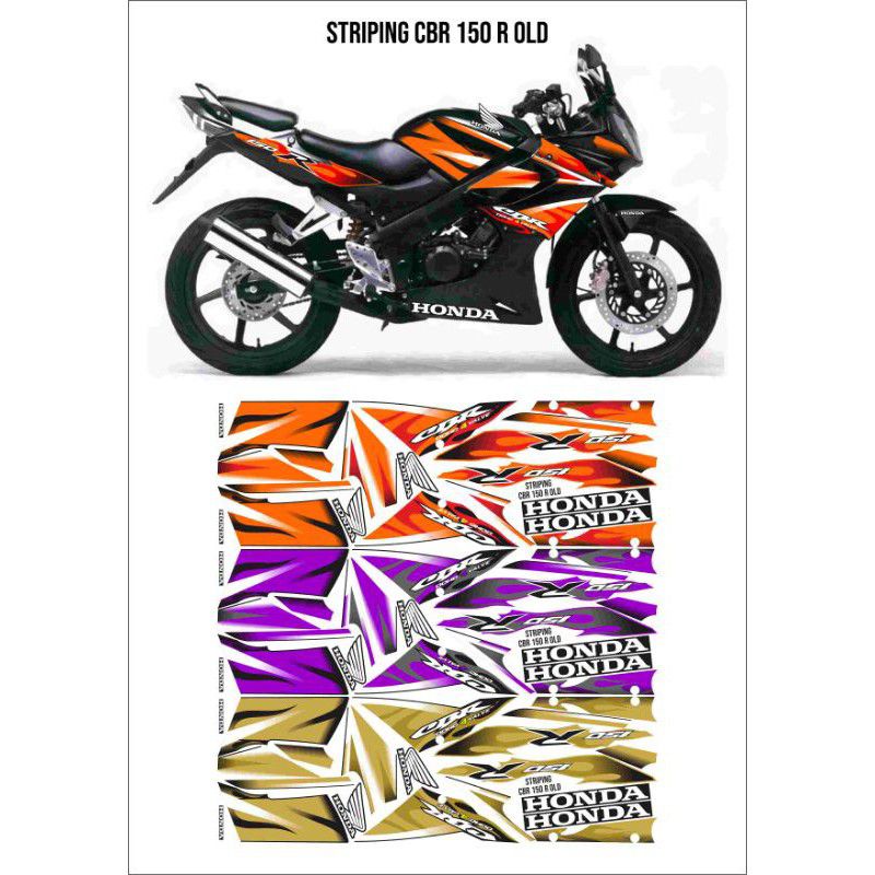 STICKER STRIPING LIST BODY MOTOR CBR 150 R OLD/STICKER CBR 150 R OLD/CBR CBU