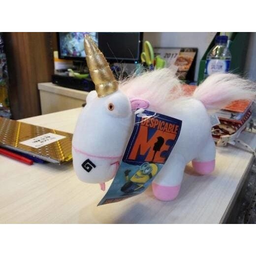 Boneka unicorn agnes minion despicable me fluffy original impor murah