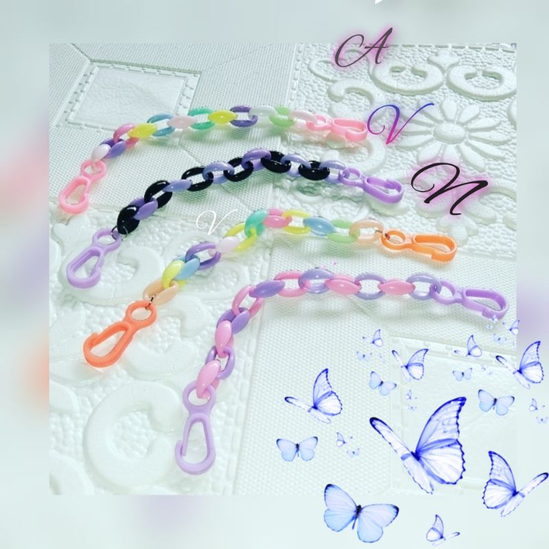 Konektor Masker/Konektor Masker Hijab Stylish/Konektor Masker Rantai Akrilik /Konektor Masker