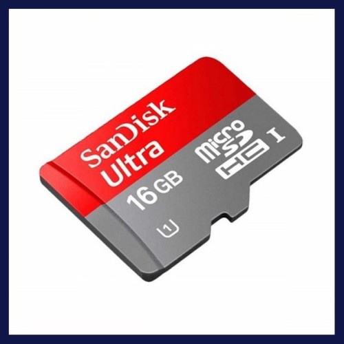 Memory Card | Micro SD 16GB SanDisk Ultra A1 up to 98Mbps Class 10 - Garansi Resmi 10 Tahun