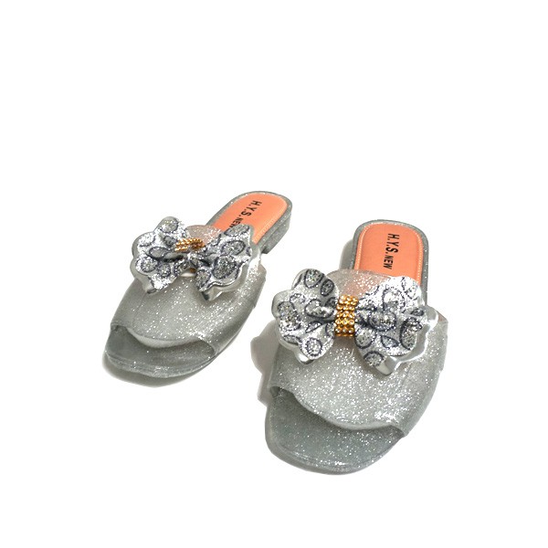 6.6 MEGA!! Sandal Slop Pita Wanita SHASHI HYS 218-SILVER