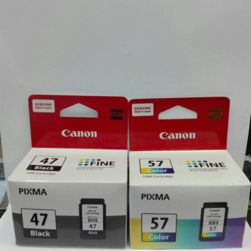 1 Set Tinta Canon PG-47 &amp; CL-57 Original