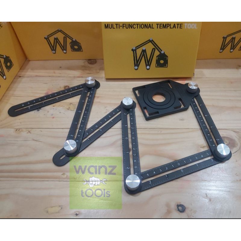 

Penggaris Template Pelubang Keramik Granit Marmer Six Fold Ruler