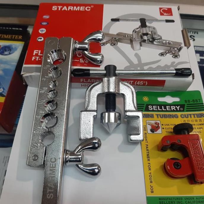 CUTTER PIPA SELLERY DAN FLARING AC FT195 PEMEKAR PIPA TEMBAGA STARMEC