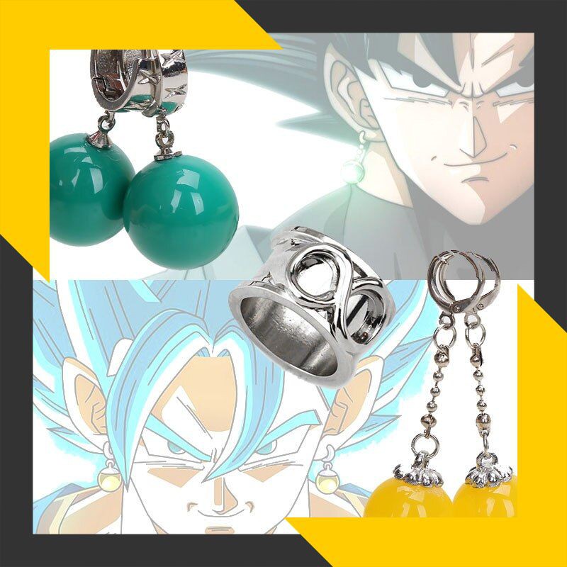 Anime Figure Import Berkualitas Dragon Ball Super Vegetto Potara Anting-anting Hitam Son Goku Zamasu