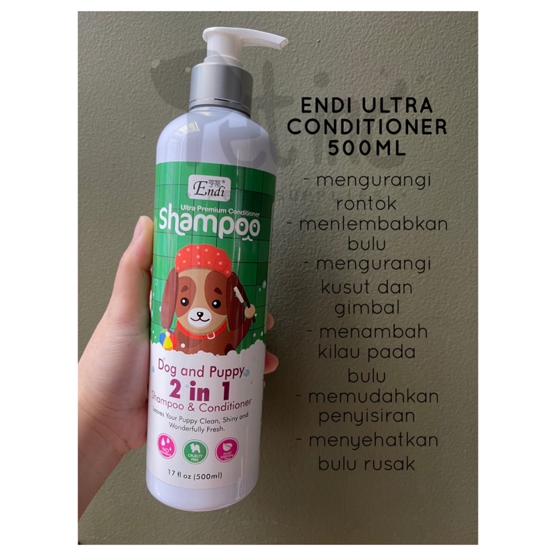 Endi ultra conditioner for dogs 500ml (semua jenis anjing)