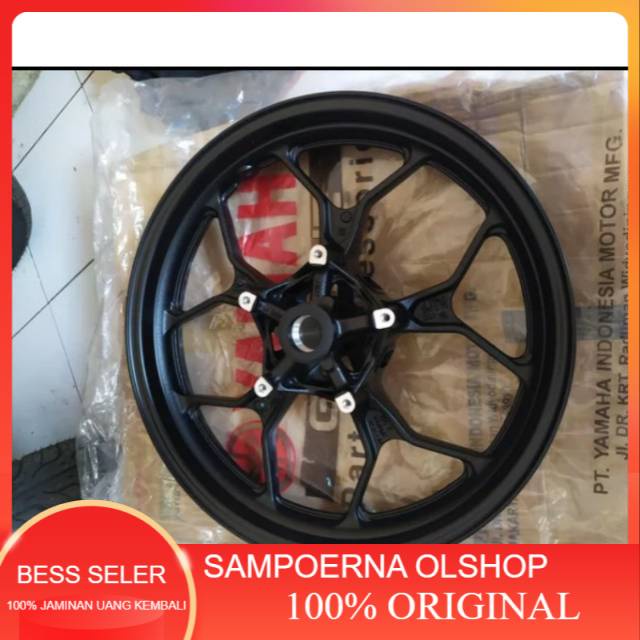 VELG RACING DEPAN YAMAHA R25 HITAM ORIGINAL
