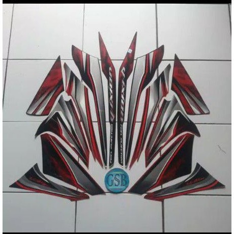 stiker striping Vixion old 2012 merah