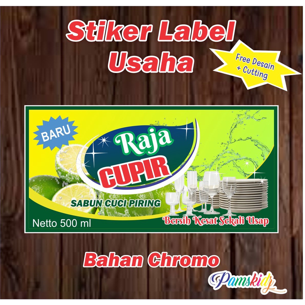 

Stiker CUPIR / Stiker Label Usaha/ Stiker Kemasan / STIKER Sabun Cuci Piring