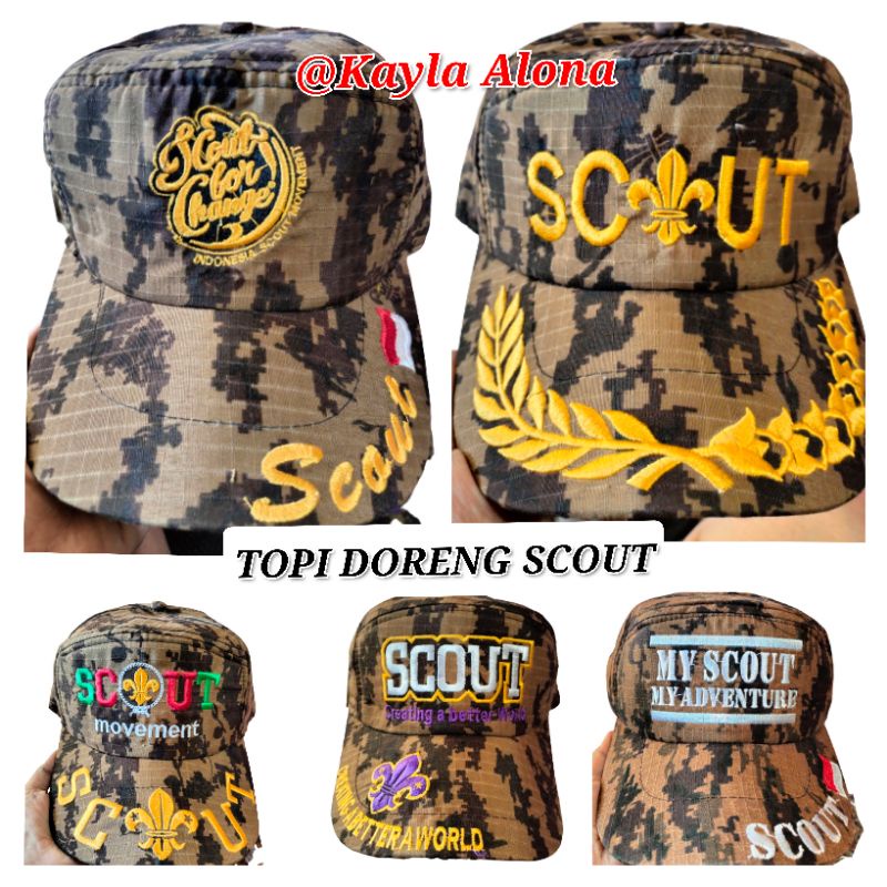 TOPI DORENG SCOUT untuk PEMBINA PRAMUKA